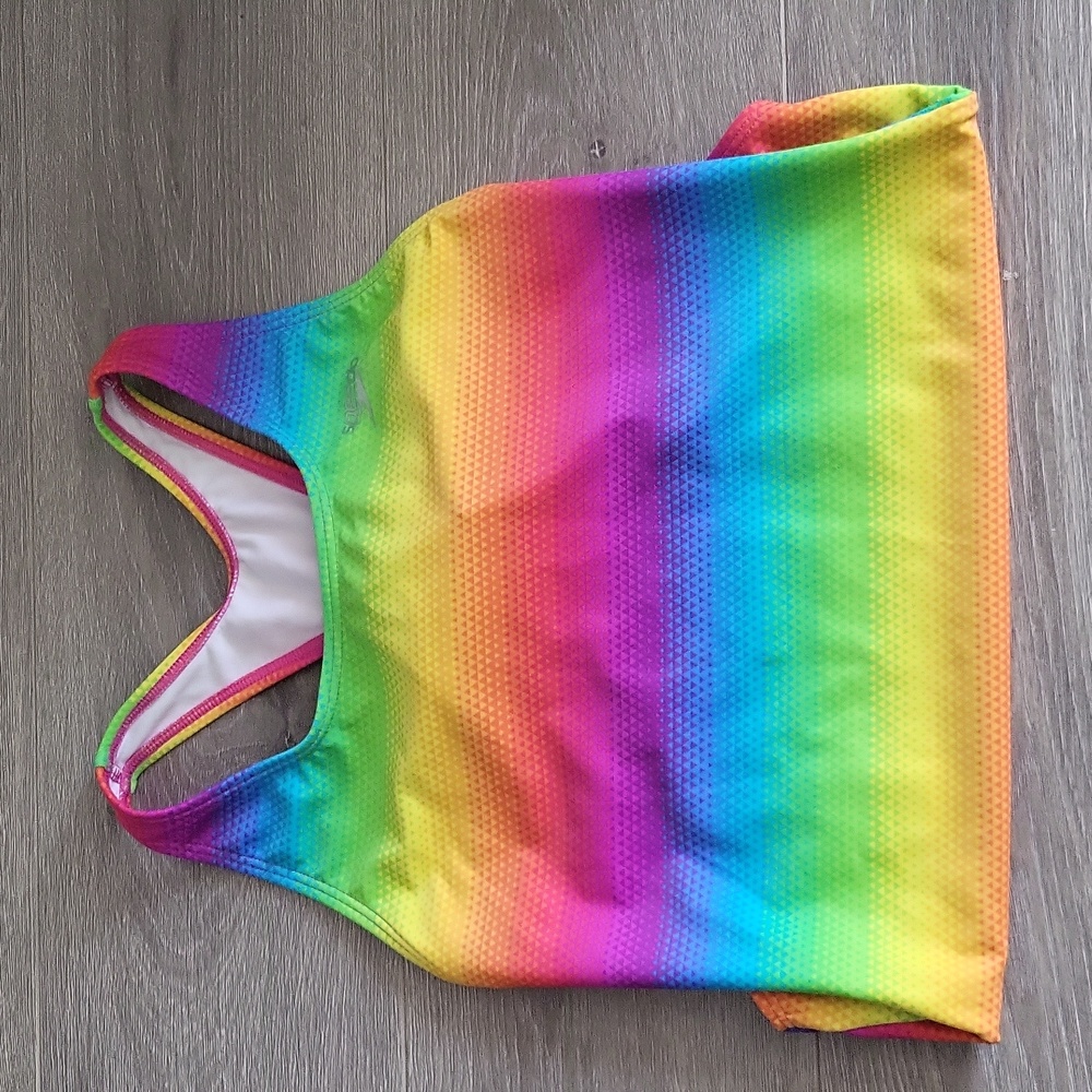Speedo l swimwear l rainbow l size 14 l like new l girls wet suit